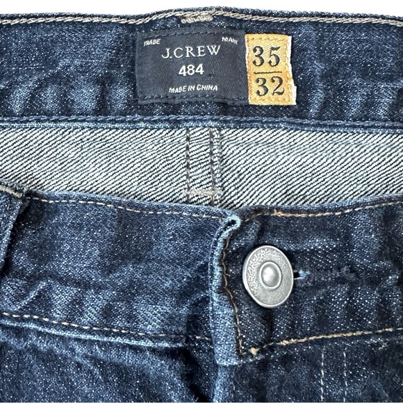 J.Crew 484 Slim Fit Jeans Men’s 35x32 Dark Wash Denim - Picture 6 of 16